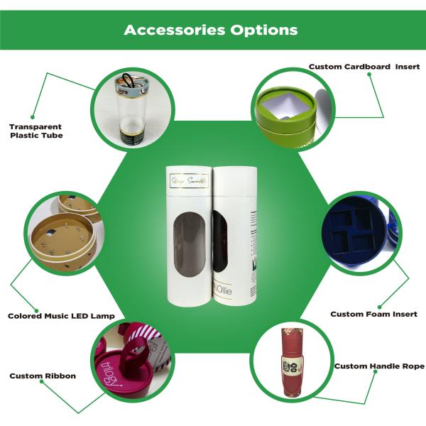 Cardboard Product Round Paper Tube Box For Cream Jar with Custom Size