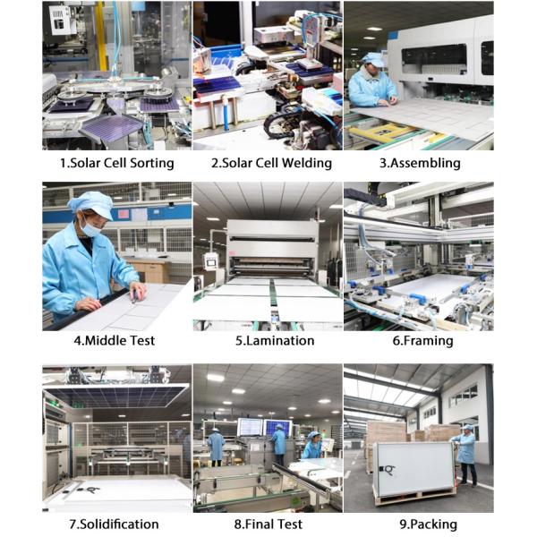 Bluesun De Tier 1 330 Wp 340 Watt 350w 400watt500w 550w for Solar Panel System