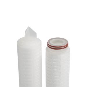 Buy cheap Construction Pleated Filter Element With Polypropylene End Caps product
