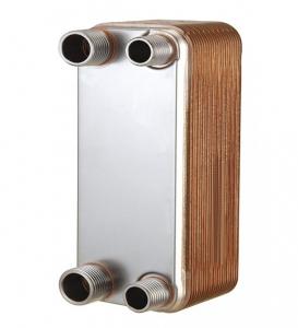 Buy cheap Water To Water Copper Plate Heat Exchanger For HVAC Industry Compact Size product