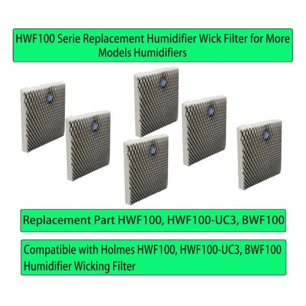 HWF100 Replacement Humidifier Wicking Filter For Holmes HWF100-UC2 HWF100-UC3