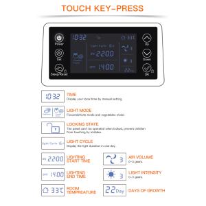 Medium Plastic Intelligent Hydroponic Planter , Touch Screen Indoor Hydroponic
