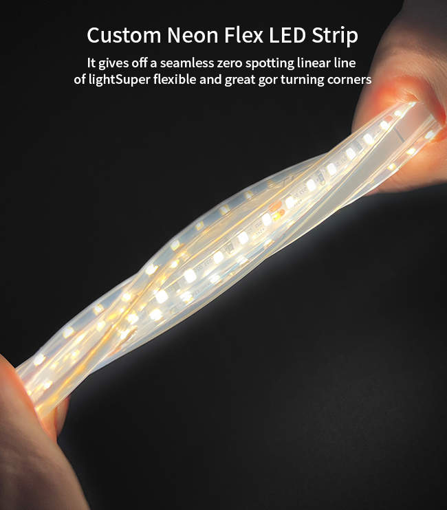 DC12V DC24V IP65 LED Strip Lights 6mm Width Neon LED Flexible Strip Light For Staircase