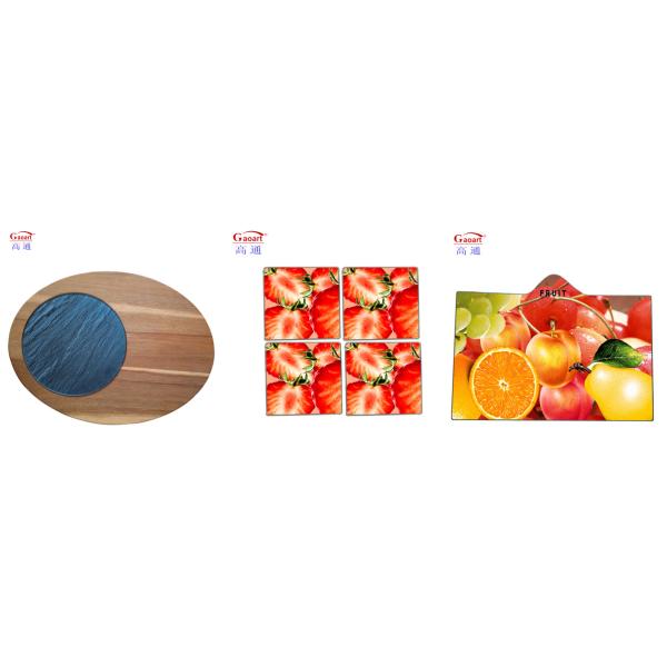 Customized Color 4mm Unbreakable Square Serving Tray Placemat for Glass Dining Table