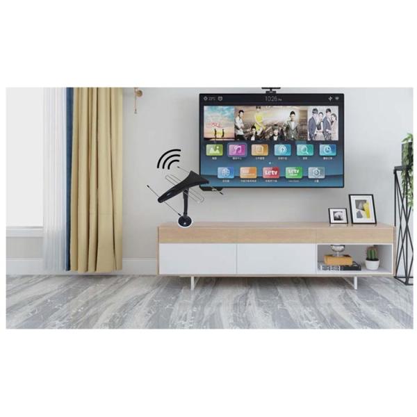 Home 5dBi VHF UHF Amplified TV Antenna Indoor Easy Setup