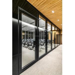 Soundproofing Folding Glass Partition Walls Moveable Glass Walls 10mm Thick