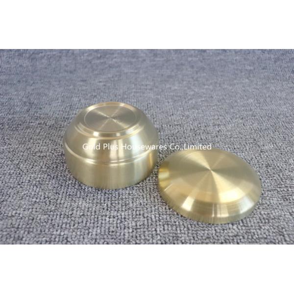 Household 304 stainless steel double wall heatproof food serving bowl for kitchen round shape korean kimchi bowls