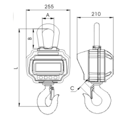 OCS-T 1t to 5t economy type crane scale