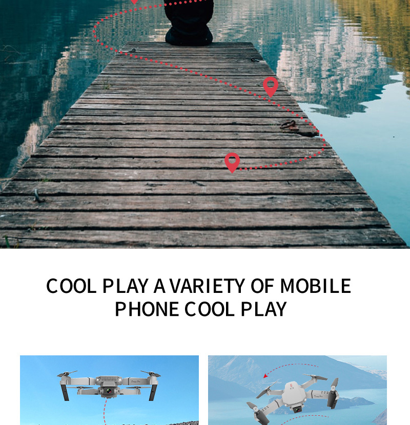 Factory Direct Sales E88 Pro E99 Foldable Long Endurance Fpv Drone With Camera Remote Control UAV Beginner Drone