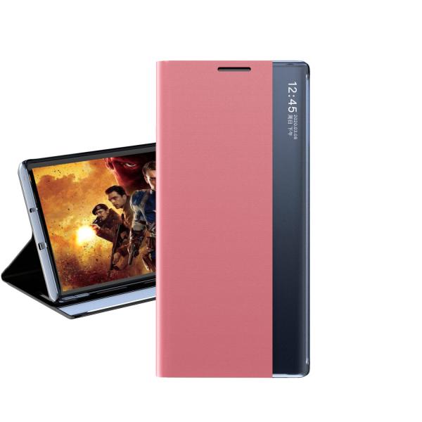 Scratch Proof Leather Phone Cases Smart Slide View Kickstand