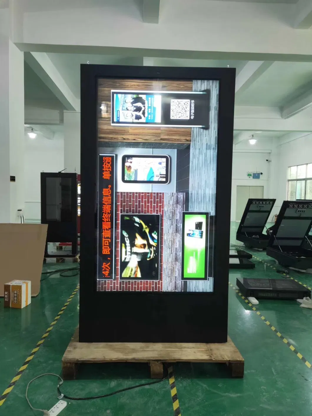 55inch Capacitive Touch Screen Kiosk for Advertising Player