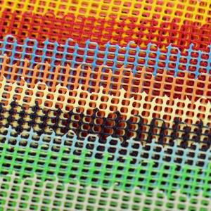 Buy cheap PVC Coated Square Hole Birdseye Mesh Fabric Polyester Roll Woven product