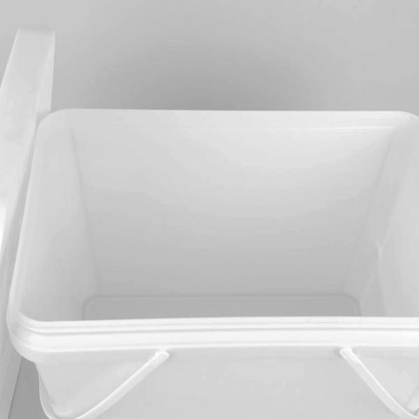 20 Liter Large Capacity Square Five Gallon Buckets PP Material