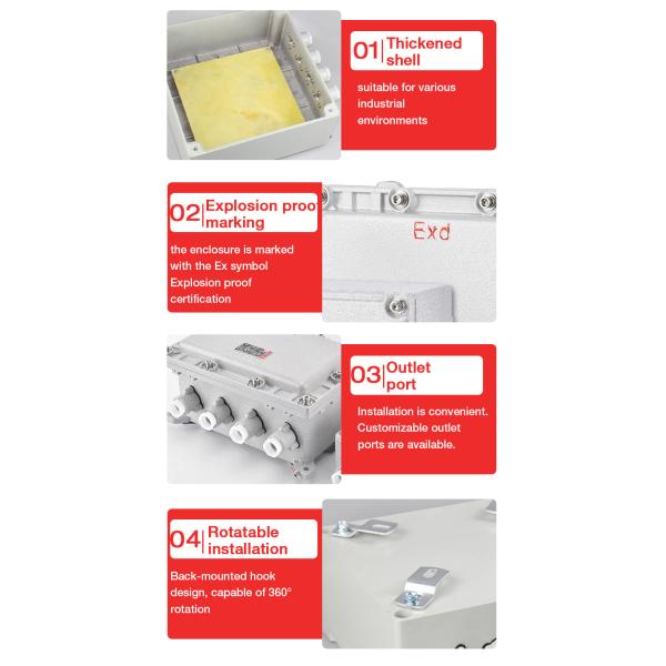 Atex Ex Junction Boxes Explosion-Proof Explosion Proof Electrical Control Box