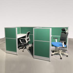 China Green Aluminum Computer Office Partition Workstation Computer Desk on sale