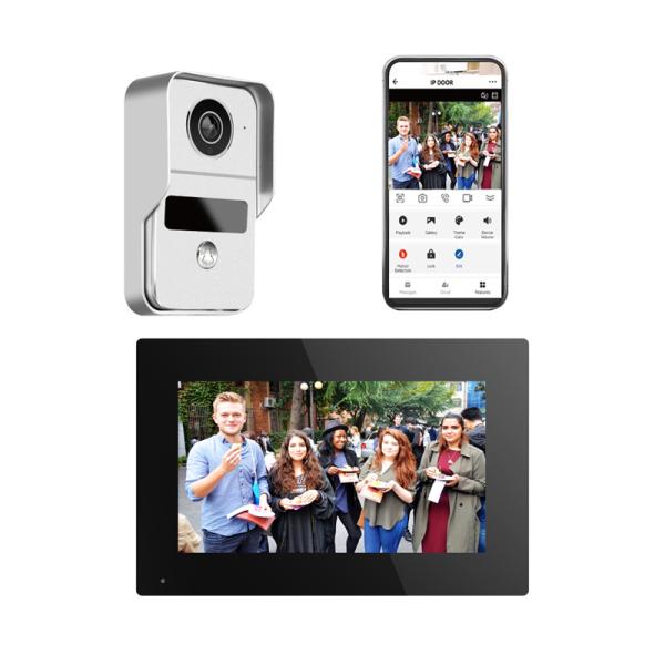 Support Unlock Monitoring Door Phone System Dual Way Intercom For Home Office Apartment