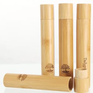 Buy cheap 30g Bamboo Toothbrush Case Biodegradable Toothbrush Tube Cover product