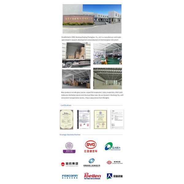 short path molecular distillation glass for CBD extraction can be custom made