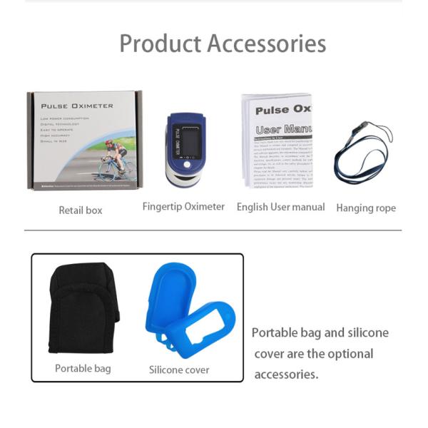 Home Portable Finger Clip Oximeter OLED Display 8 Seconds Fast Measurement