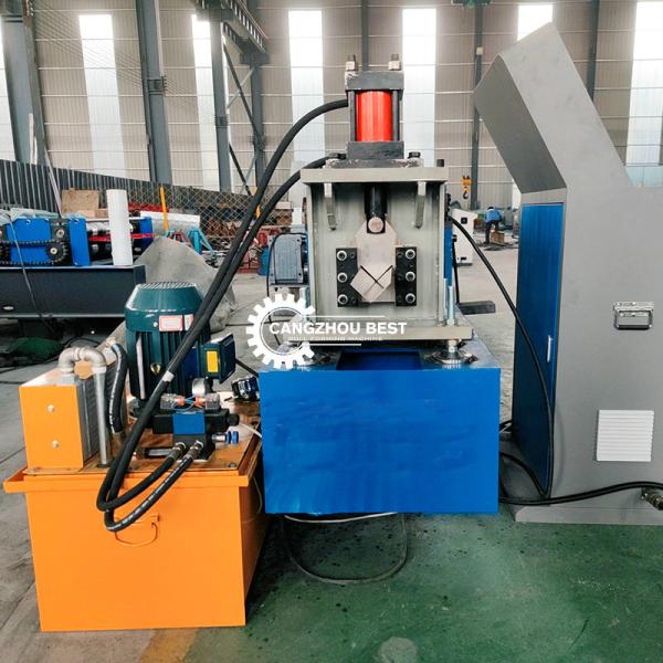Galvanized Steel L Shape Angle Roll Forming Machine Hydraulic Cutting Type 3phases