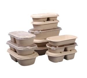 Buy cheap Wheat Straws Take Out Lunch Box Biodegradable 500ML product