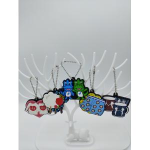 Wave Chain Custom Soft Pvc Keychain 2D Design Cartoon Design
