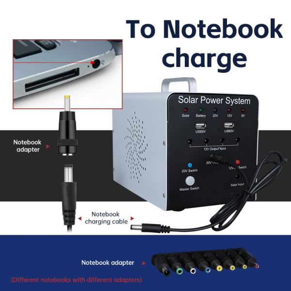 Wholesale Useful Notebook Charge Portable Solar Power System Energy Storage Power Bank Solar Power Station