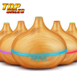 China 50ml/H 12W 300ml Wood Grain Essential Oil Diffuser on sale