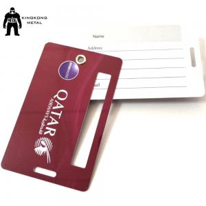 Buy cheap Personalized	PVC Business Cards Offset Printing , Travel Luggage Name Tag Airlines supply product