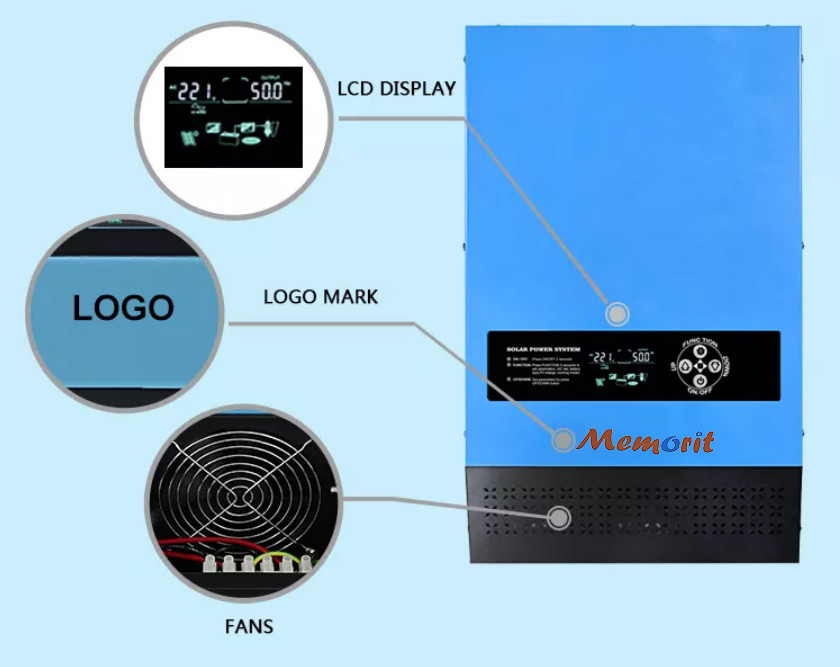 12000VA 4KW Off Grid Solar Inverte Pure Sine Wave With MPPT Charger