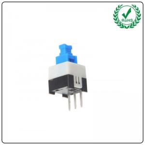 Buy cheap 7x7 Single Row Three Pins Self Lock Push Button ROHS Approved product