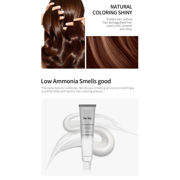 Purestyle OEM Hair Color Cream Hair Color Gentle Formula Wholesale Long Lasting Vibrant Colors