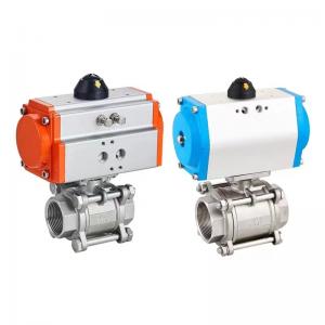 Buy cheap Q611F-16P 2 Way 3 PC Air Control Pneumatic Actuator Ball Valve Perfect for Industrial product