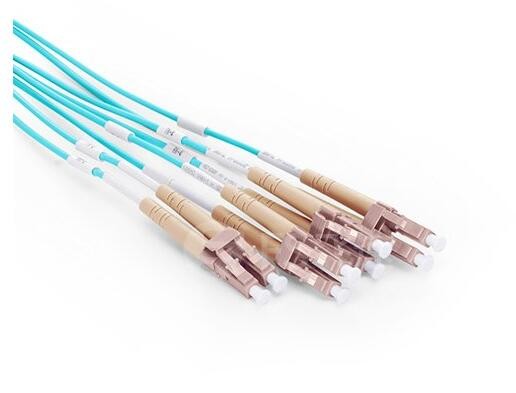 3M Duplex OM3 MPO To 8xLC Fiber Optical Patch Cord 50/125