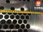 Stainless Steel Heat Exchanger Tubesheet Baffle Plates A182 F304 / F316 Heating