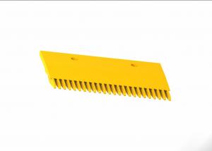 Buy cheap Aluminum Moving Walk Spare Part Yellow Powder Coated Escalator Comb Teeth product