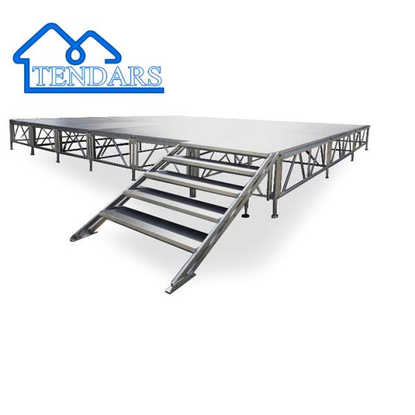 Black Or Custom Heavy Duty Stage Truss,Manufacturer Aluminum Alloy Stage For Wedding Party Events