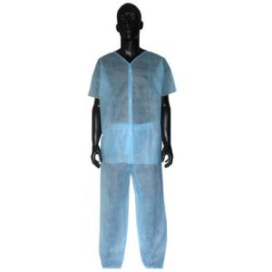 Buy cheap Spa Disposable Scrub Suits Nonwoven Medical Protective Clothing Comfortable product