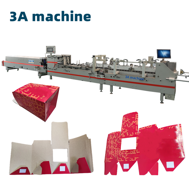 1100 JGKW Cardboard Box/Corrugated Box Dual- Lock Bottom Carton Folder Gluer Machine