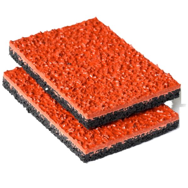 All Weather Spray Coated Synthetic Jogging Track Flooring Eco-Friendly