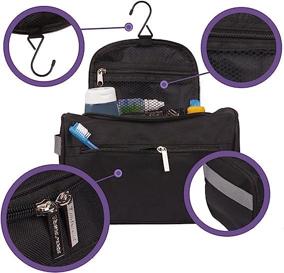 Quality Shockproof Hanging Travel Toiletry Bag Organizer Bathroom Hygiene Dopp Kit With Hook for sale