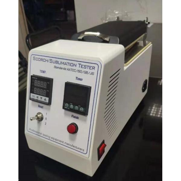 Max 250 Centigrade Textile Testing Equipment , Scorch Sublimation Color Fastness Tester