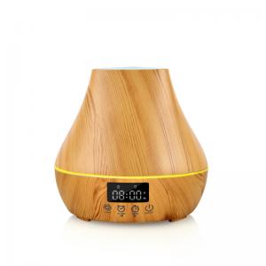 Buy cheap Alarm Clock 400ml Wood Grain Aroma Diffuser With Power Off Protection product