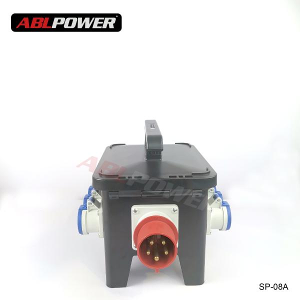 Entertainment Black 8 Way Output 220V Power Distro Boxes