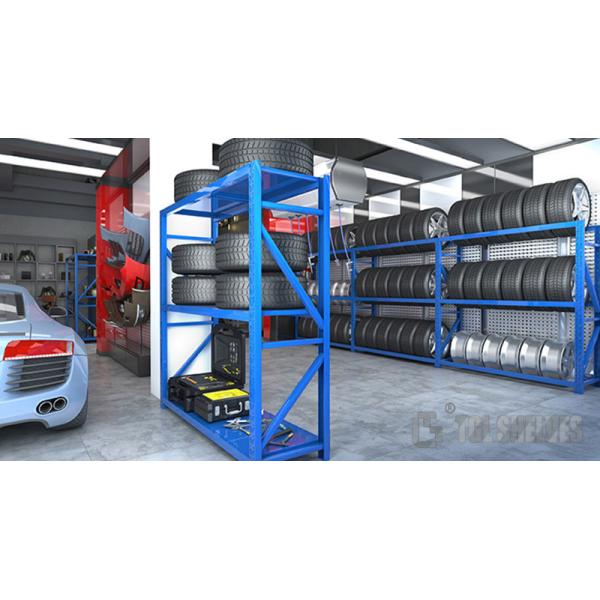 Steel 4layers Warehouse Storage Shelves Heavy Duty Anti rust 2500kg Weight capacity