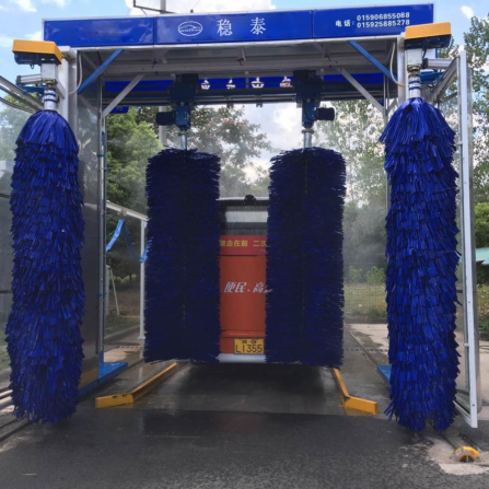 Blue Gantry Automatic Bus Cleaning Machine Size 2150*5750*5355mm Customizable