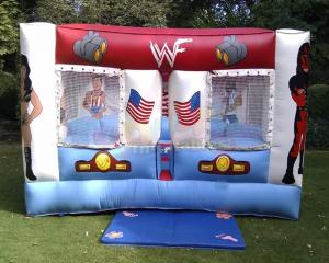 China Anime Inflatable Bounce Houses Sumo Wrestling Ring Sports Bounce House on sale