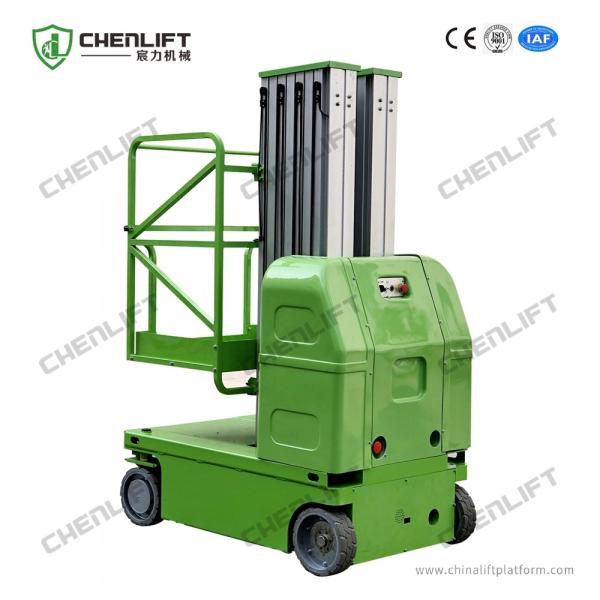7.5m High 200Kg Capacity Hydraulic Lift Platform Self Propelled Vertical Lift Double Mast