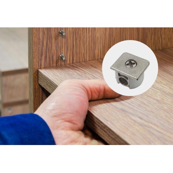 Professional Shelf Support Pegs Zinc Alloy Metal Hardware For Cabinet