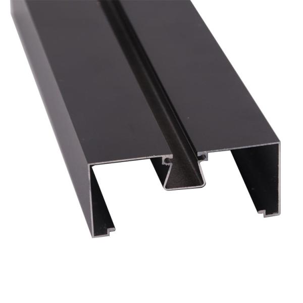 Brown Powder Coating 6063 T5 Aluminum Window Frame Extrusions